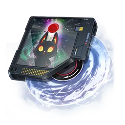 Artwork of Contemplative Cat, an S-rank Gas Arc from Neverness to Everness.